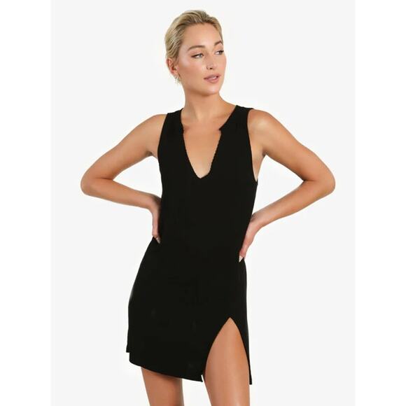 N:phlilanthropy Dresses & Skirts - NWT New N:Philanthropy Black Nix Ribbed Knit Mini Dress Women's Size Medium